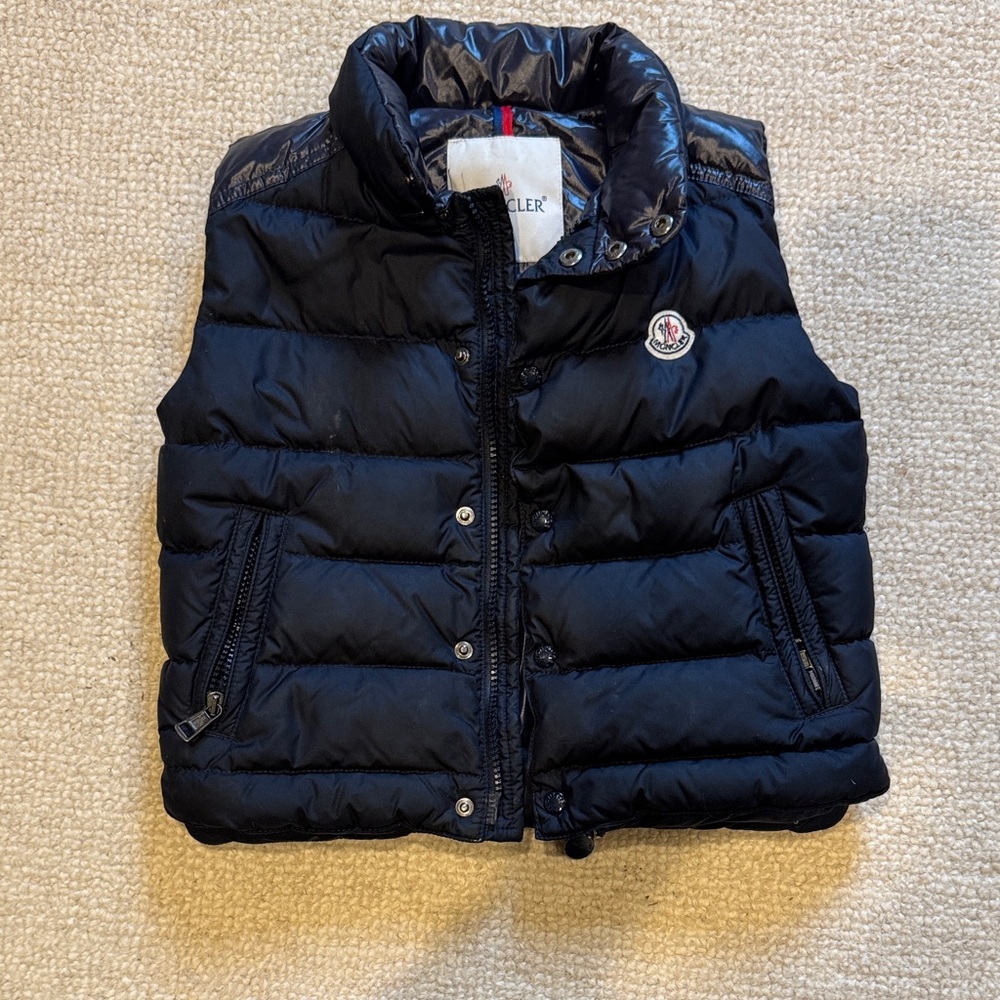 Moncler Midnight Black Quilted Vest